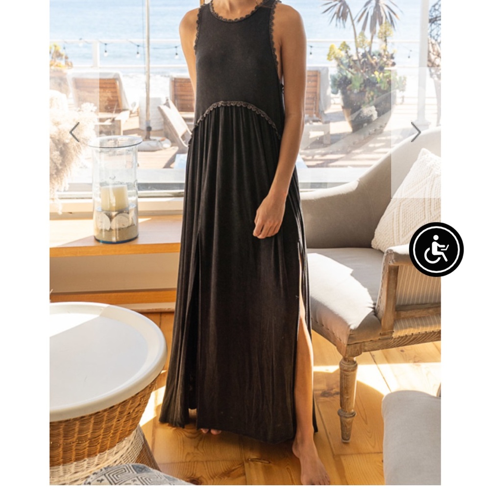 POL Black Maxi Dress